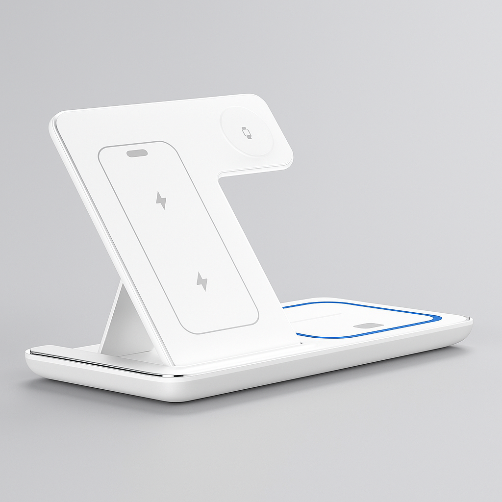 100W 3 in 1 Wireless Charger Holder for Iphone 16 15 14 13 12 Apple Watch S10/9/8 Airpods 4 Pro 2 Foldable Fast Charging Station